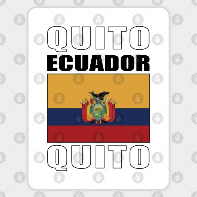 Flag of Ecuador Sticker by KewaleeTee